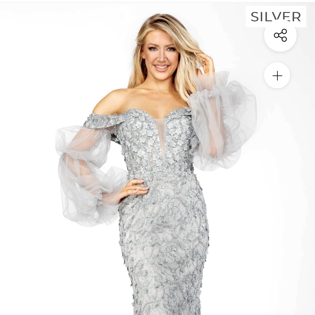 Terani Couture Chic Floral Lace Gown Mog Or Mob